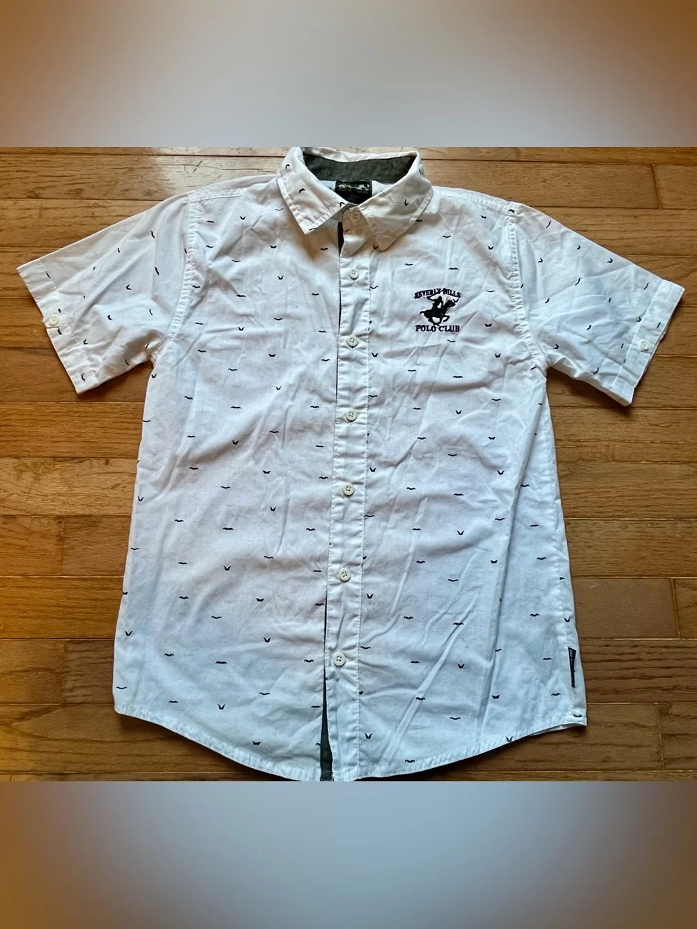 Boy’s BHPC Mustache Button Down Top